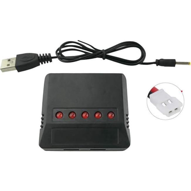 5 Baterías Lipo 3.7V 720mAh + Cargador 5 en 1 Syma