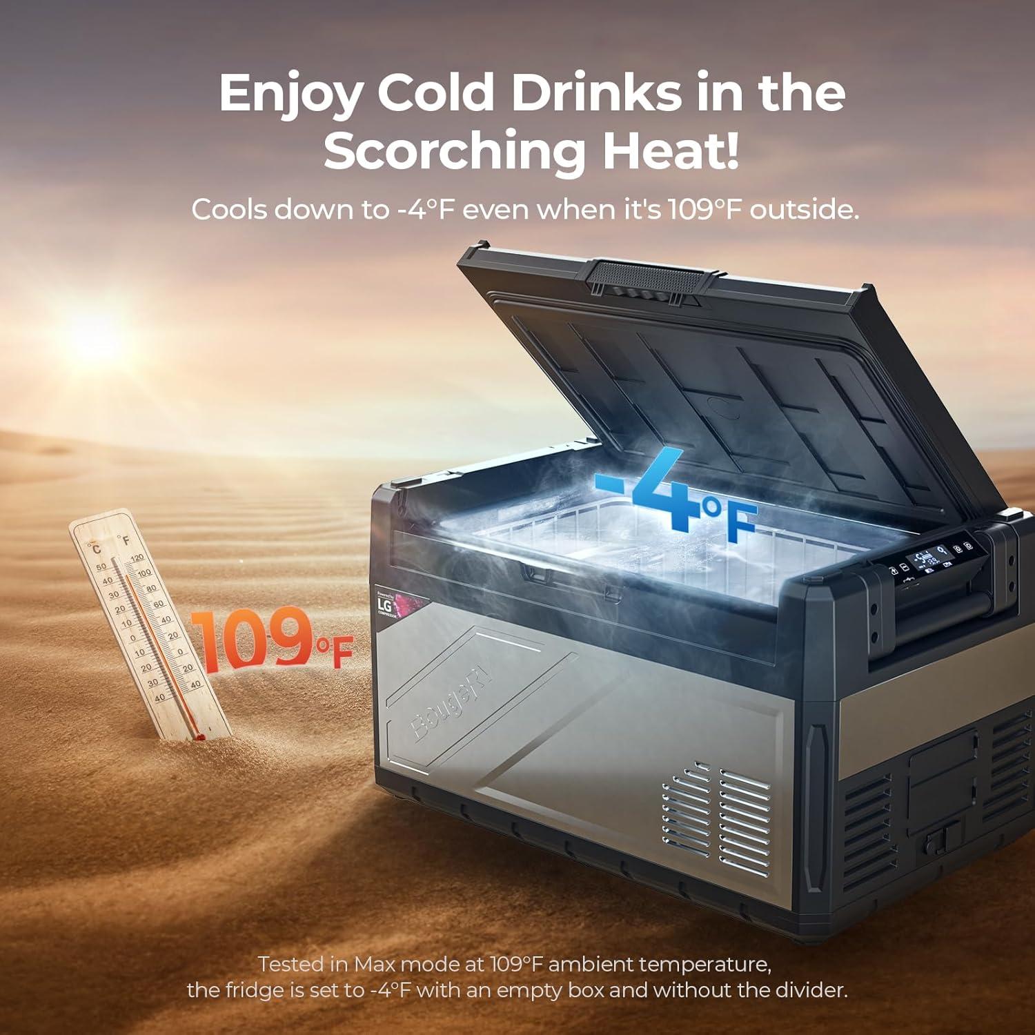 Refrigerador Portátil BougeRV Rocky V2.0 41QT Doble Zona 12V