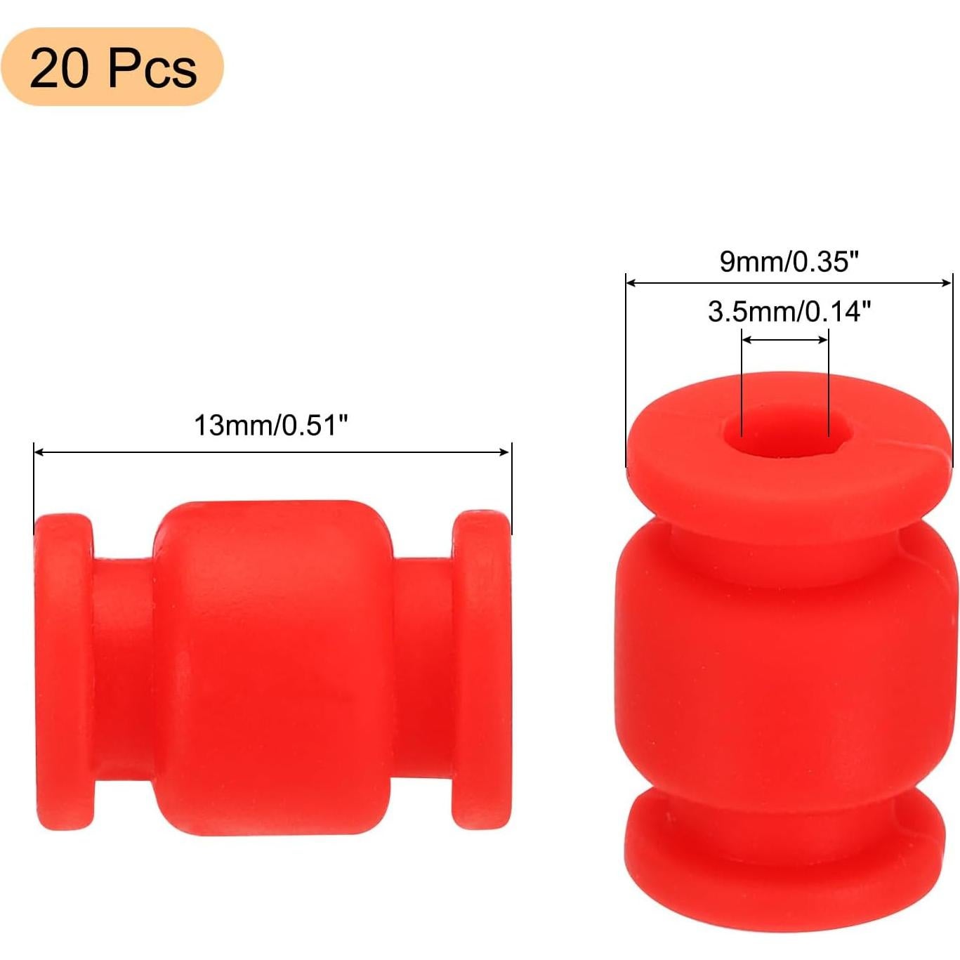 Bolas de Goma Antivibración MECCANIXITY M3.5x13mm Paquete de 20