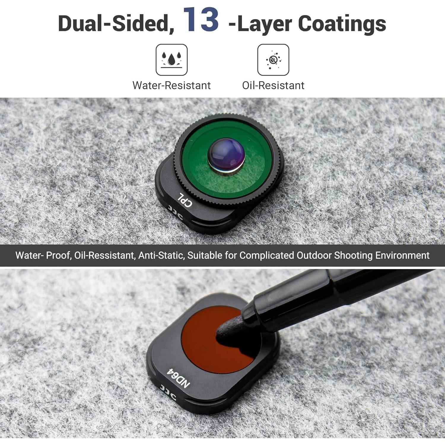 Kit de Filtros JJC ND & CPL para DJI Mini 4 Pro - 4 Piezas