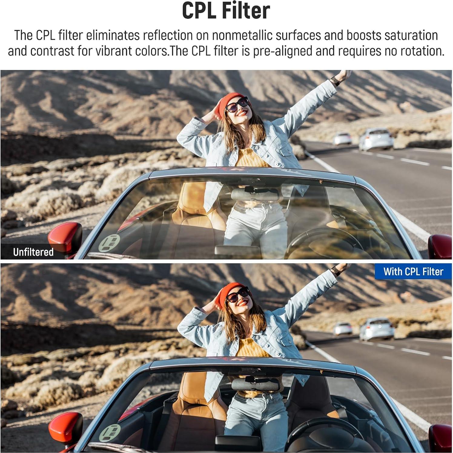 Juego de Filtros ND Magnéticos NEEWER para Dron DJI NEO - ND8, ND32 y CPL