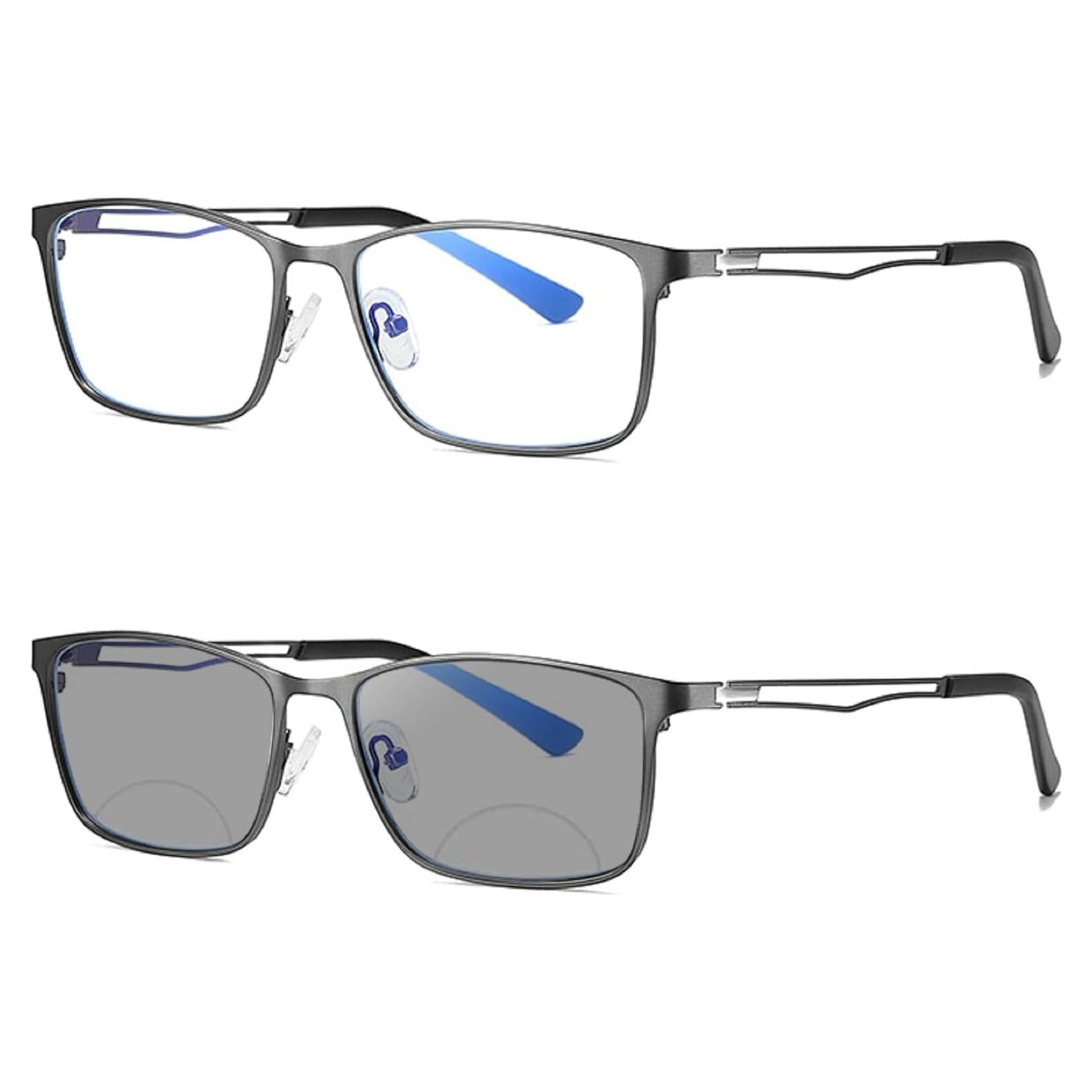 Gafas de lectura bifocal MINCL 1.25 UV protección gris