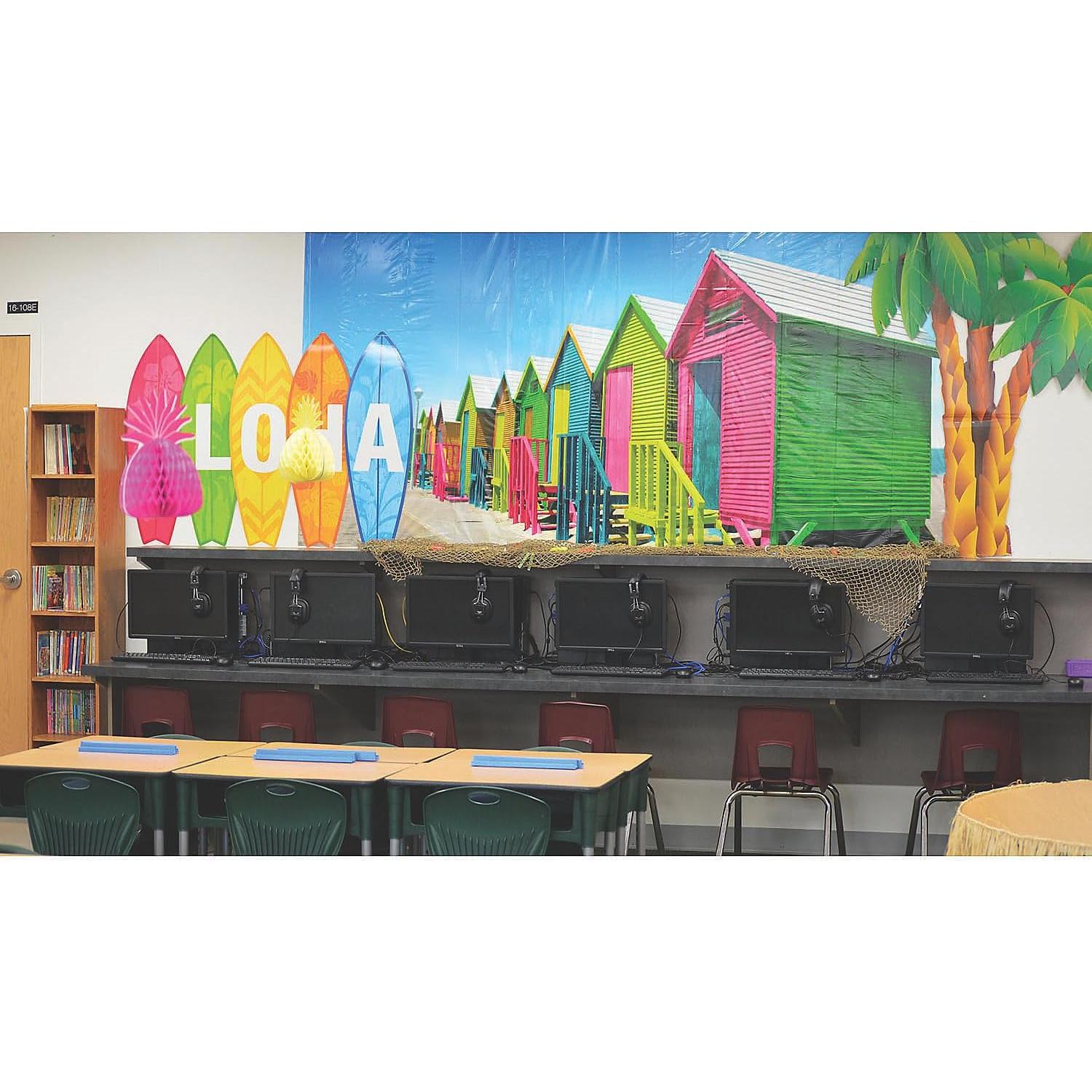 Set de 5 Recortes de Tabla de Surf Aloha - 71 cm Decoración