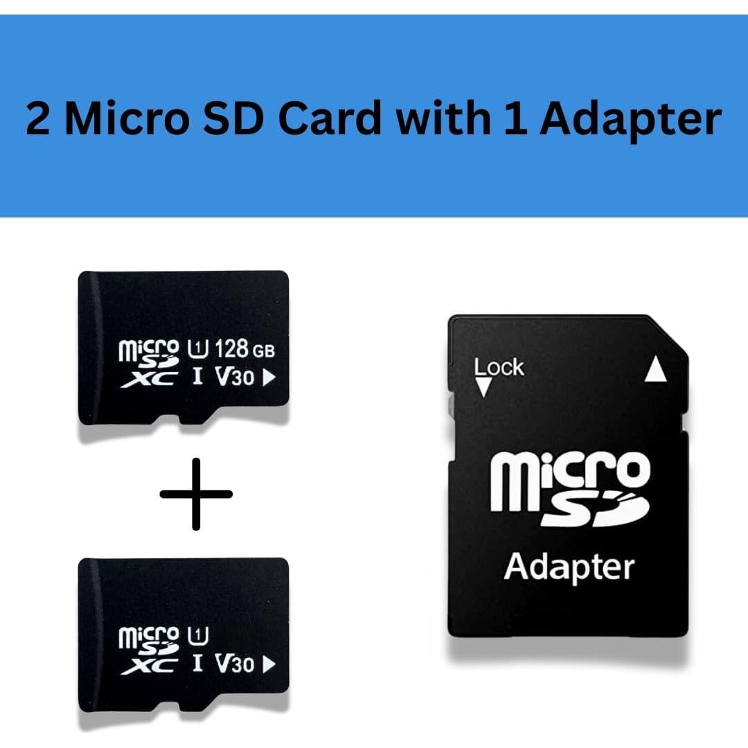Tarjeta Micro SD 128GB Clase 10 + Adaptador SD - Hecho en Taiwán