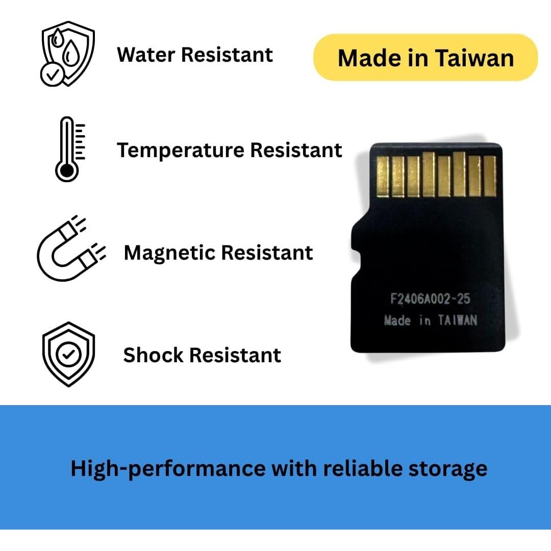 Tarjeta Micro SD 128GB Clase 10 + Adaptador SD - Hecho en Taiwán