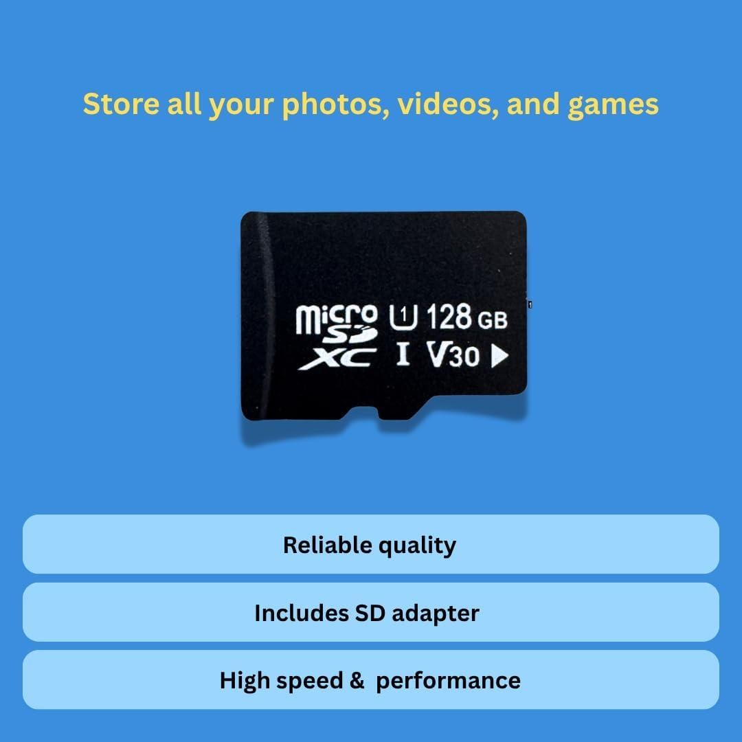 Tarjeta Micro SD 128GB Clase 10 + Adaptador SD - Hecho en Taiwán