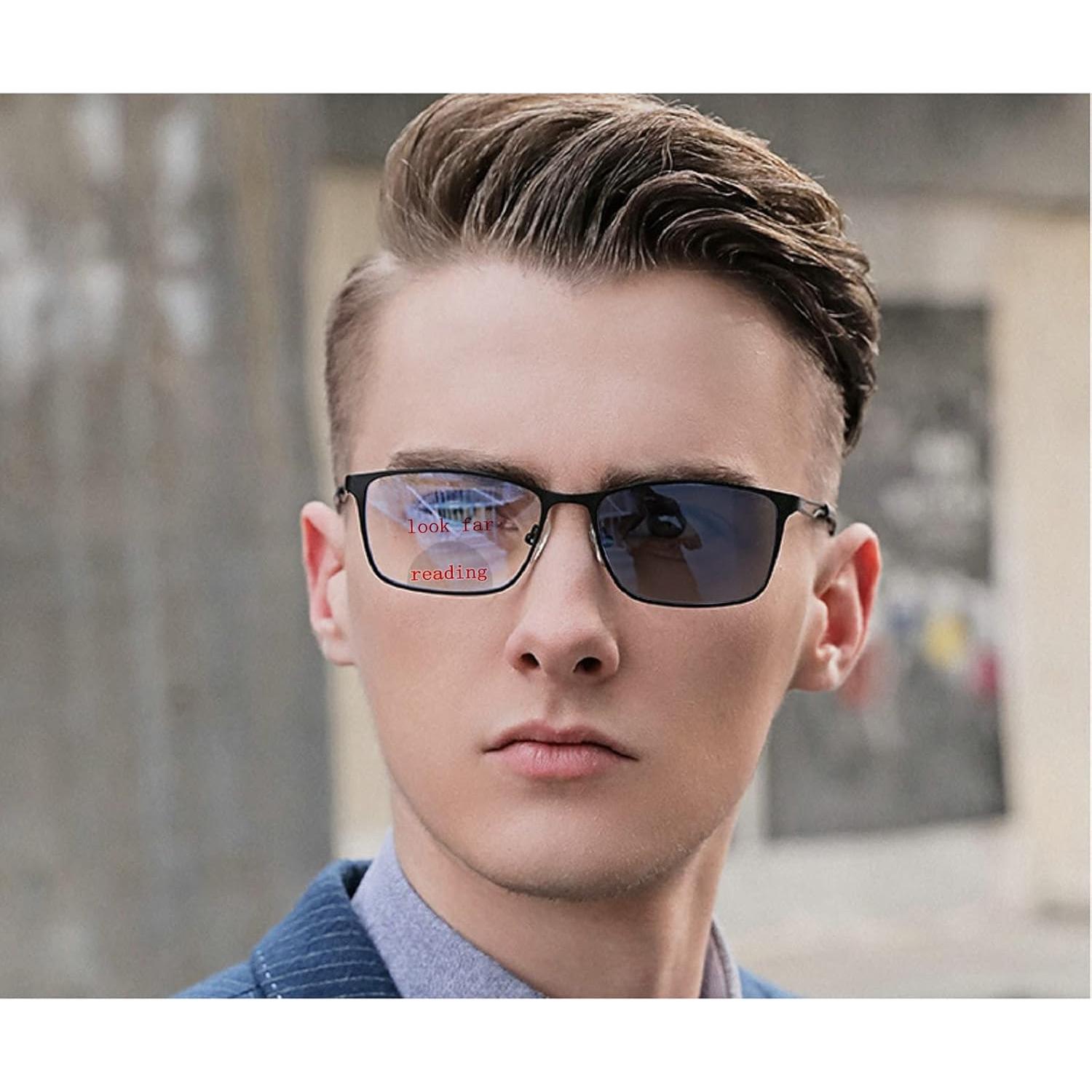 Gafas de lectura bifocal MINCL UV 1.25x negras