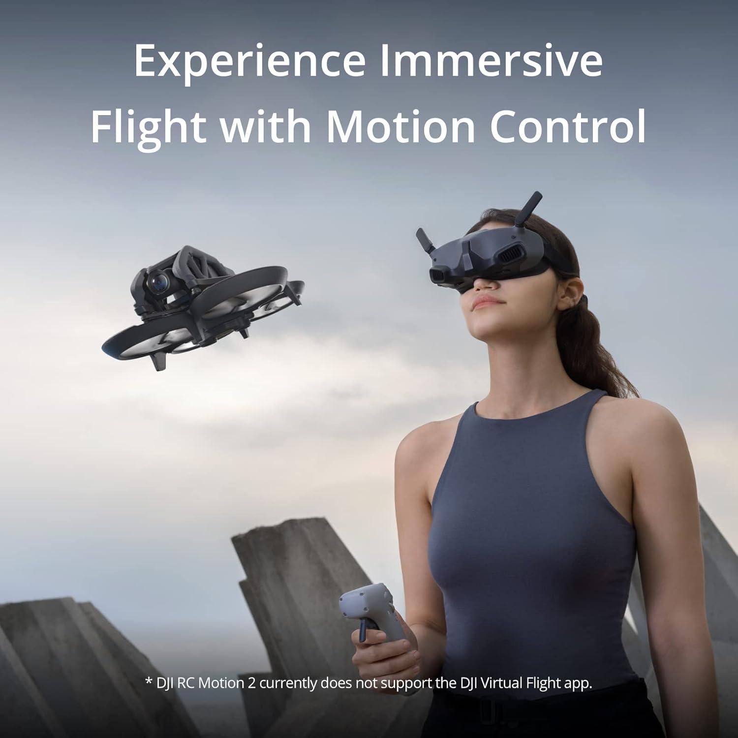 Drone DJI Avata Combo Explorador con Cámara 4K y Gafas