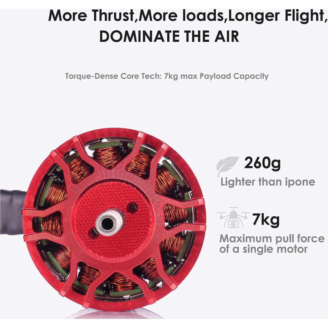 Motor Sin Escobillas Deeahdah PRO 4215-380kv para Drones 7kg