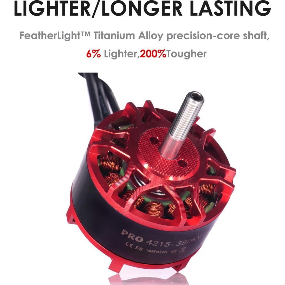 Motor Sin Escobillas Deeahdah PRO 4215-380kv para Drones 7kg