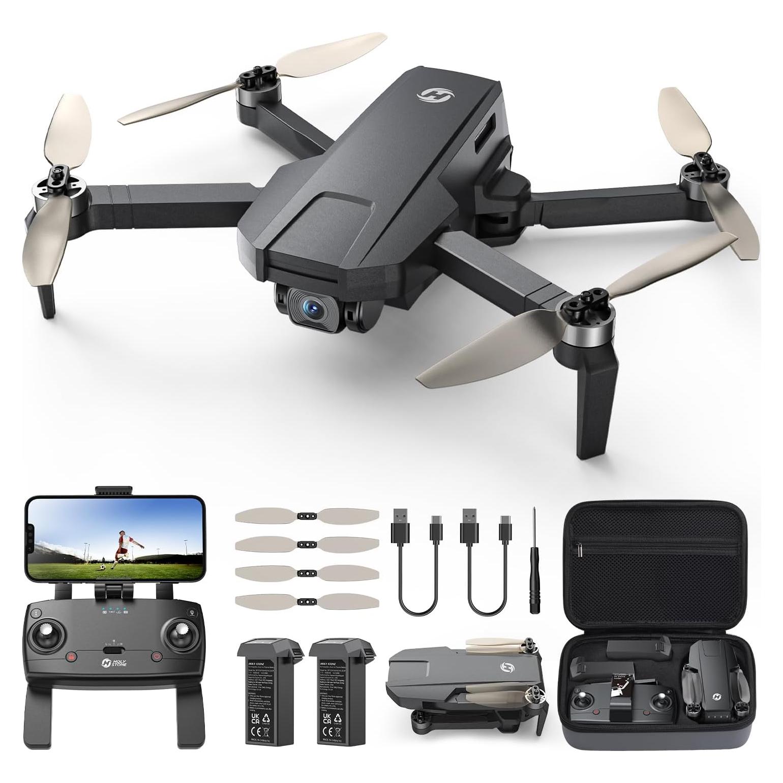Drone GPS Holy Stone HS720S 4K, 240g, 42 min vuelo, 2 baterías
