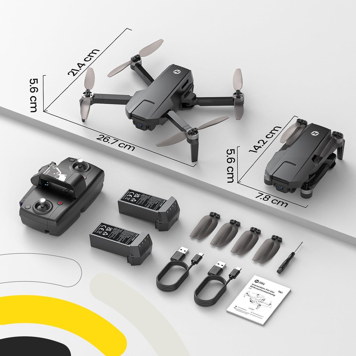 Drone GPS Holy Stone HS720S 4K, 240g, 42 min vuelo, 2 baterías