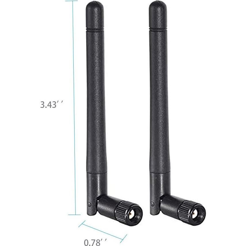 Antena WiFi Doble Banda CORONIR 3dBi RP-SMA Macho 4Pack