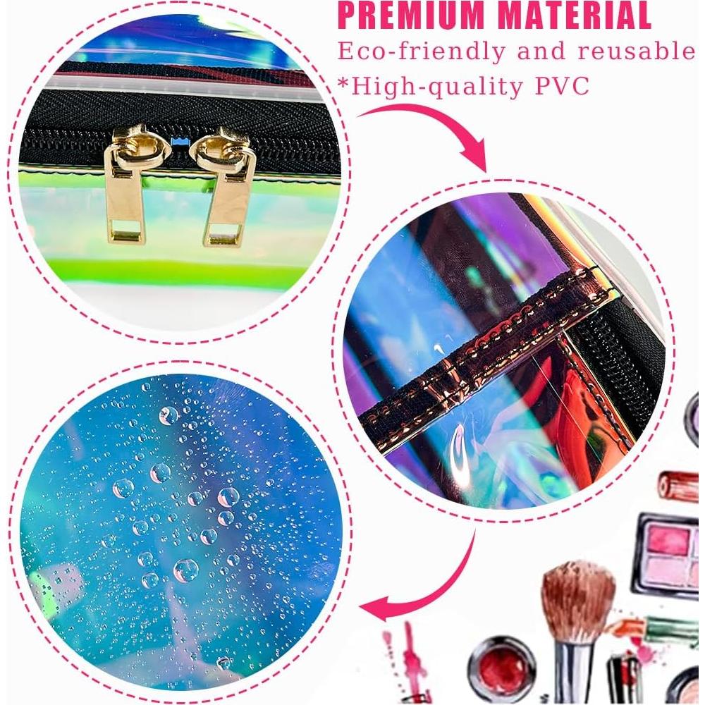 Bolsa de Aseo Holográfica TotePrint 20x14x8cm Impermeable