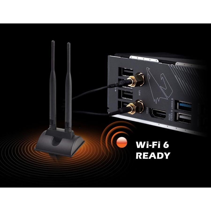 Antena WiFi Doble Banda TECHTOO 2.4GHz 5.8GHz RP-SMA Magnética