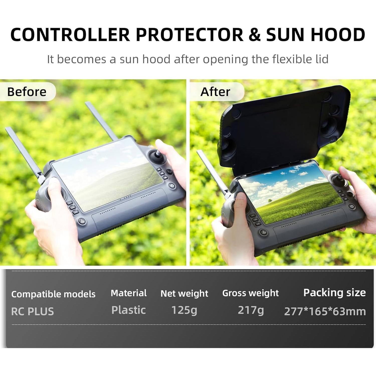 Sombrero para Control Remoto DJI RC Plus Wtohoby Antirreflejo