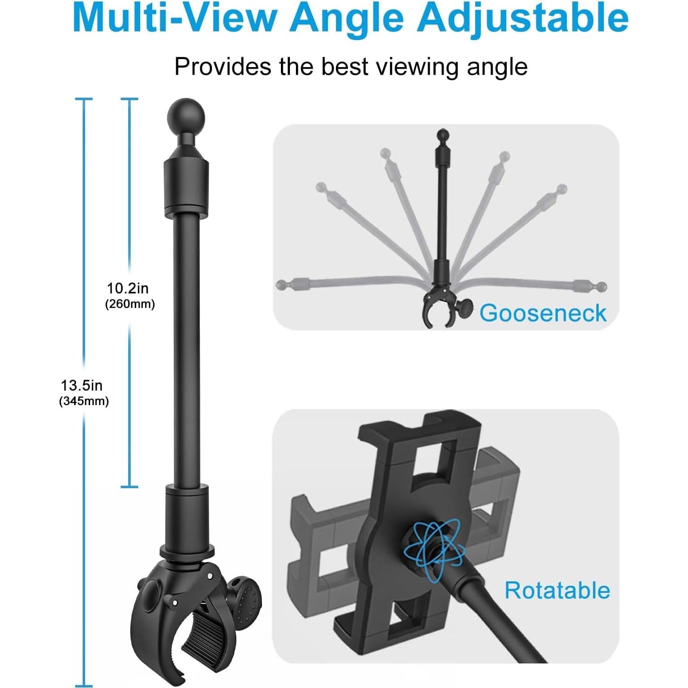 Soporte para Tableta GDZN 360° Ajustable para Bicicleta de Spinning