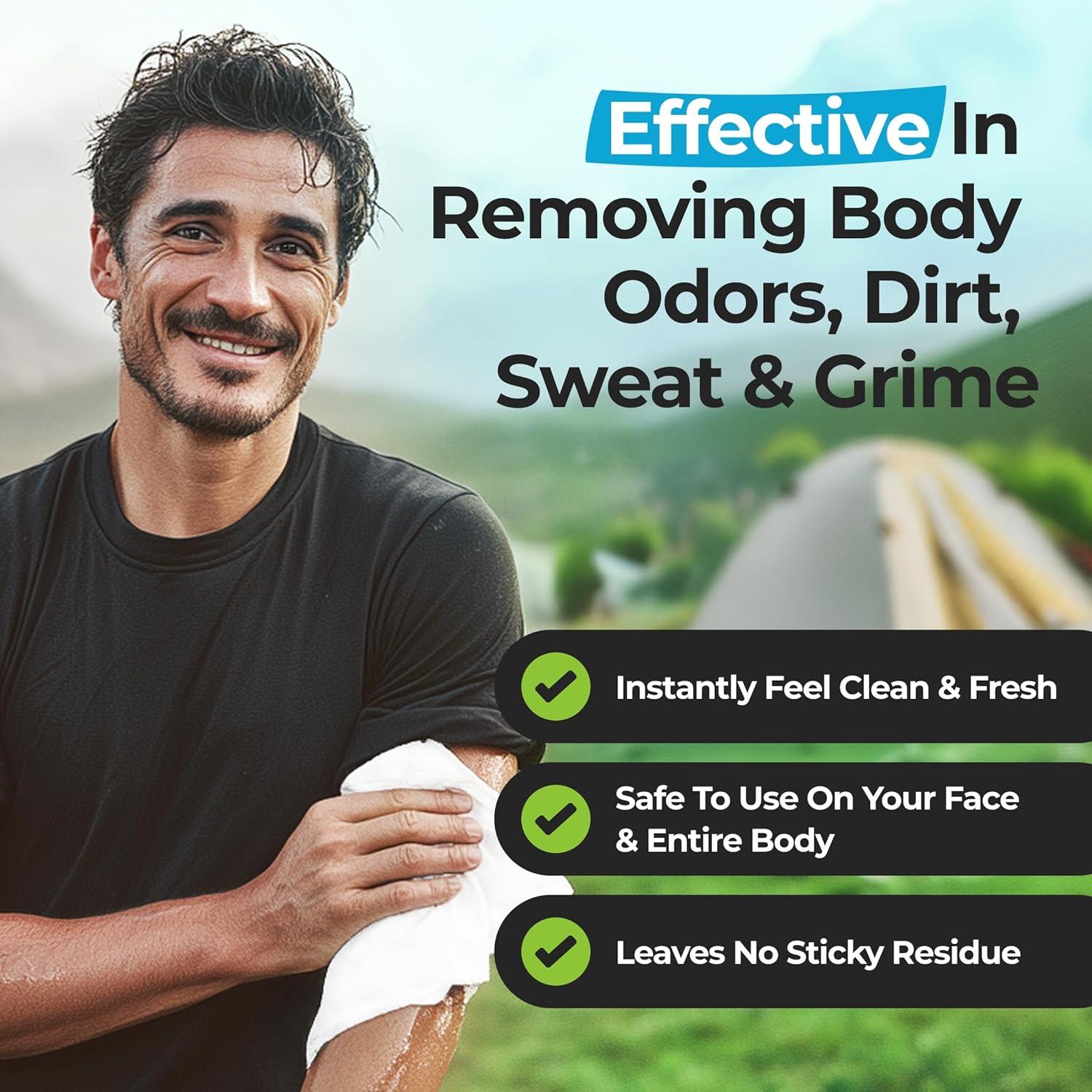 Toallitas Corporales para Camping Uzumist - 50 Unidades XL