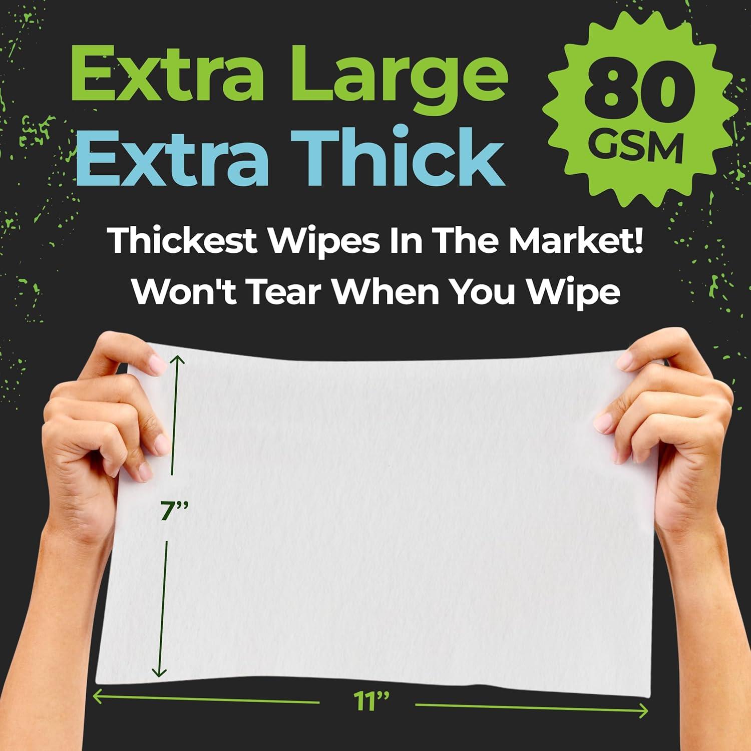 Toallitas Corporales para Camping Uzumist - 50 Unidades XL