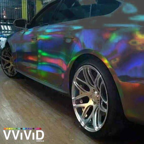 Vinilo Adhesivo Holográfico Negro VViViD 6.1m x 1.5m