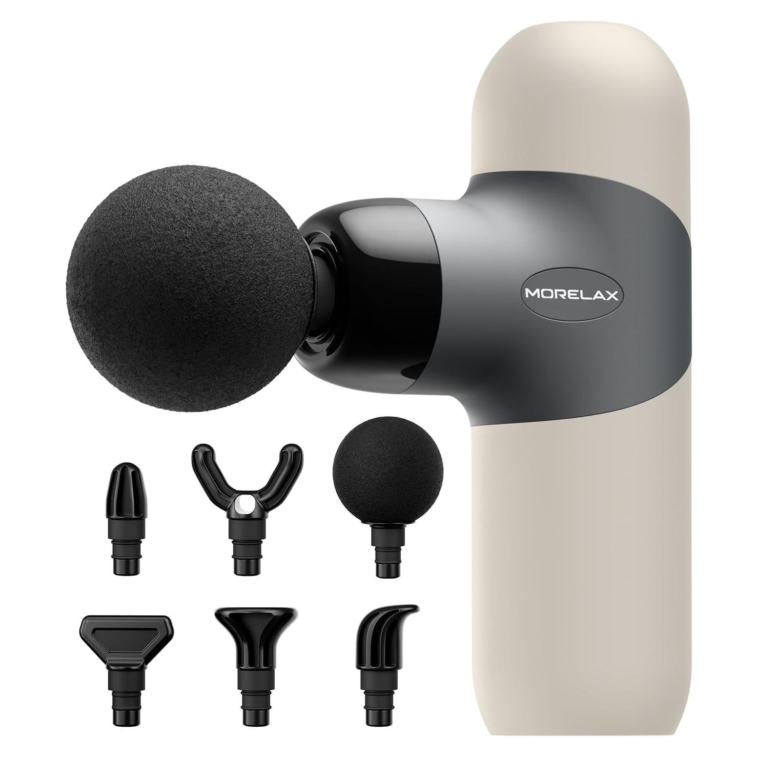 Pistola de Masaje Morelax M893 Portátil 6 Cabezas 4 Velocidades