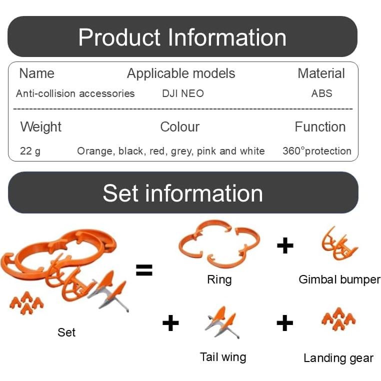 Kit de Protección para Drone Neo ILEI - Protectores y Tren de Aterrizaje