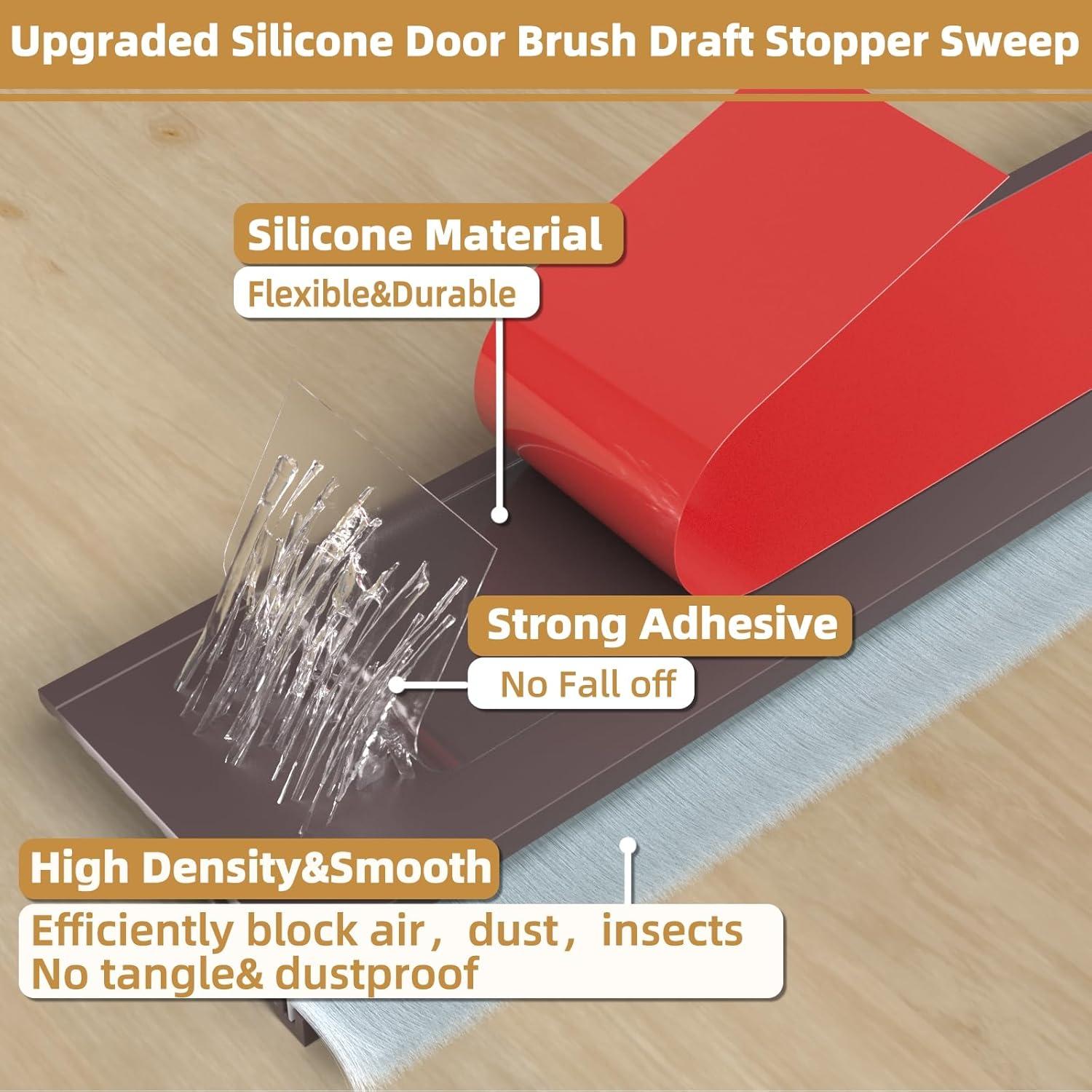 Tapón de Draft Cuysfead 0.99m Marrón con Cepillo Aislante