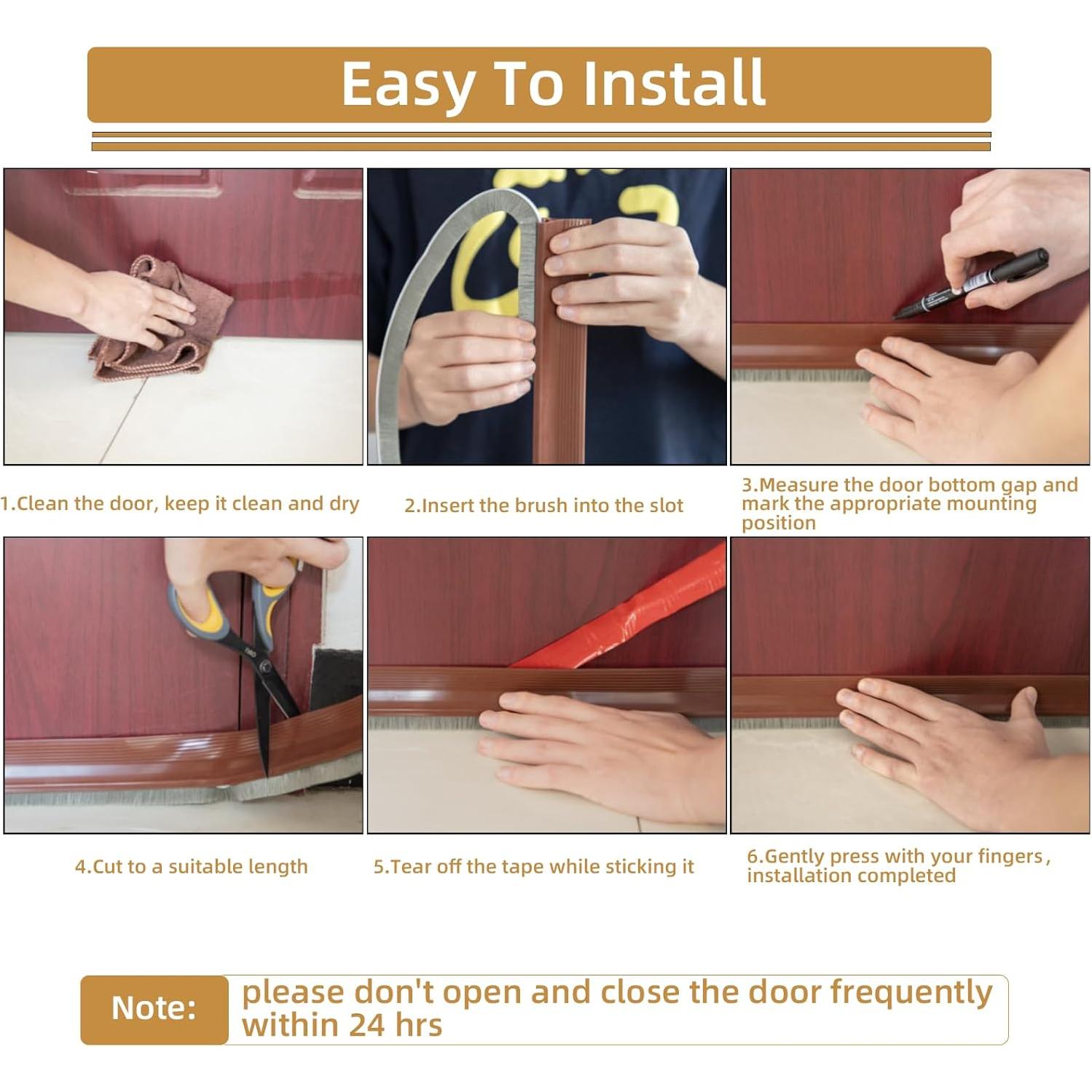 Tapón de Draft Cuysfead 0.99m Marrón con Cepillo Aislante