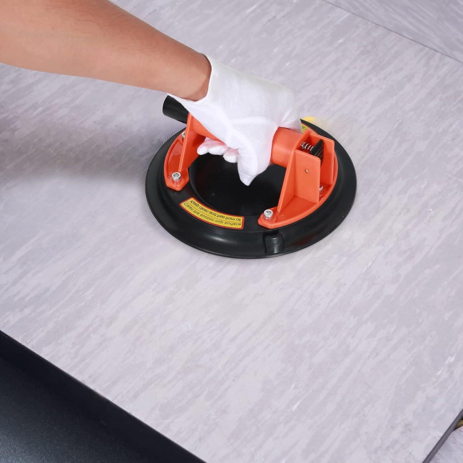 Ventosa de vidrio CWD&SQH 20.83 cm 468 lbs industrial naranja