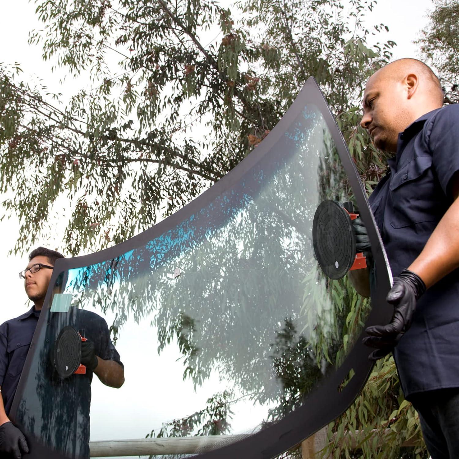 Ventosa de vidrio CWD&SQH 20.83 cm 468 lbs industrial naranja