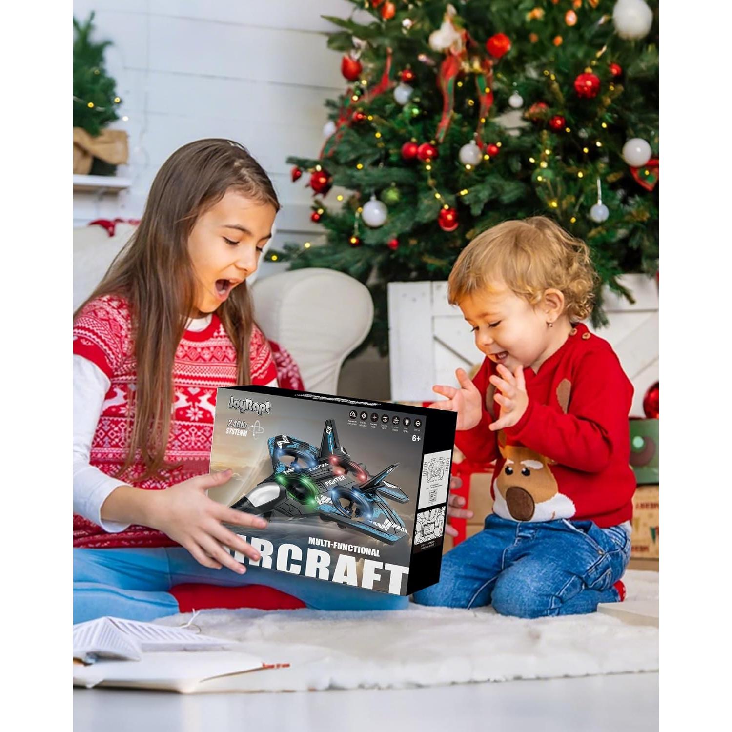 Dron RC JoyRapt Avión con Luces LED y 2 Baterías