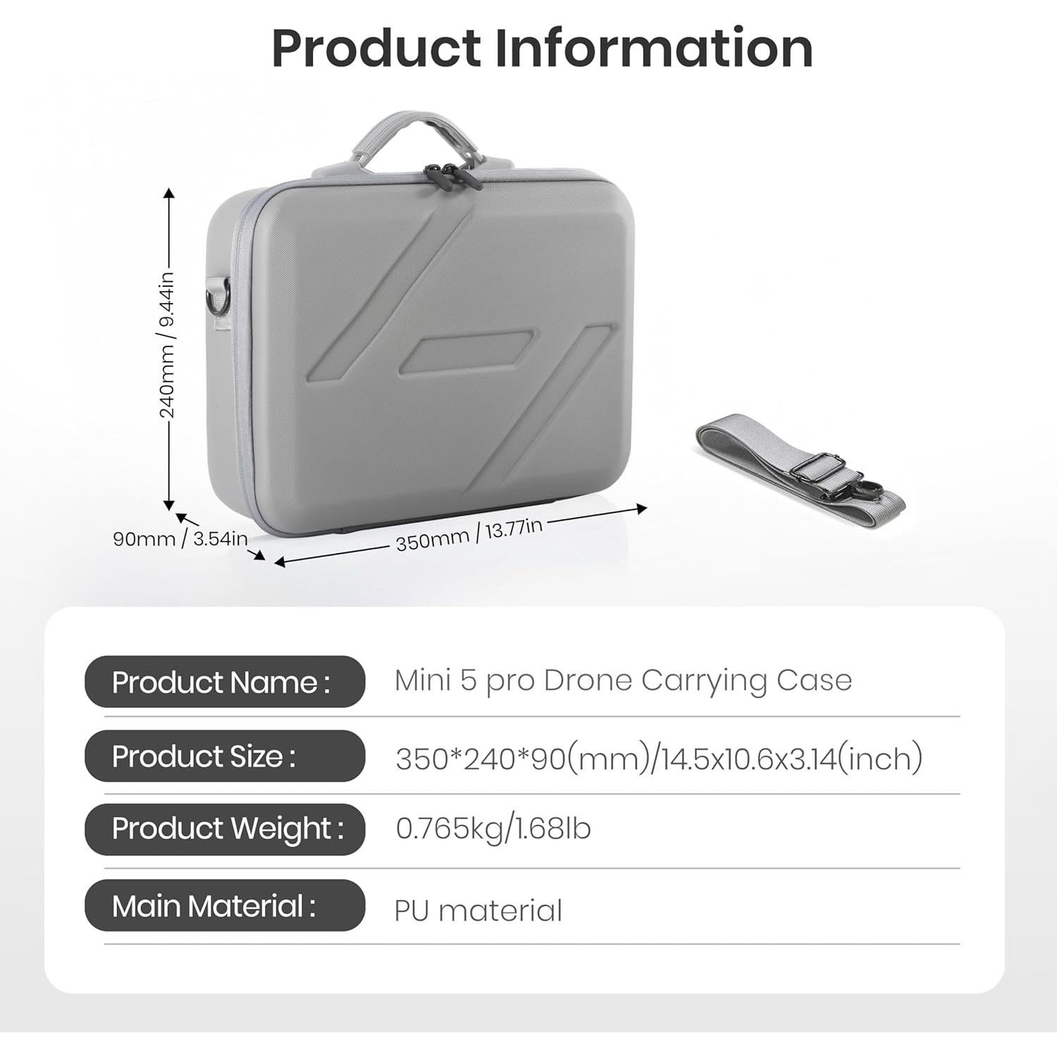 Funda de Transporte STARTRC para DJI Mini 5 Pro Impermeable