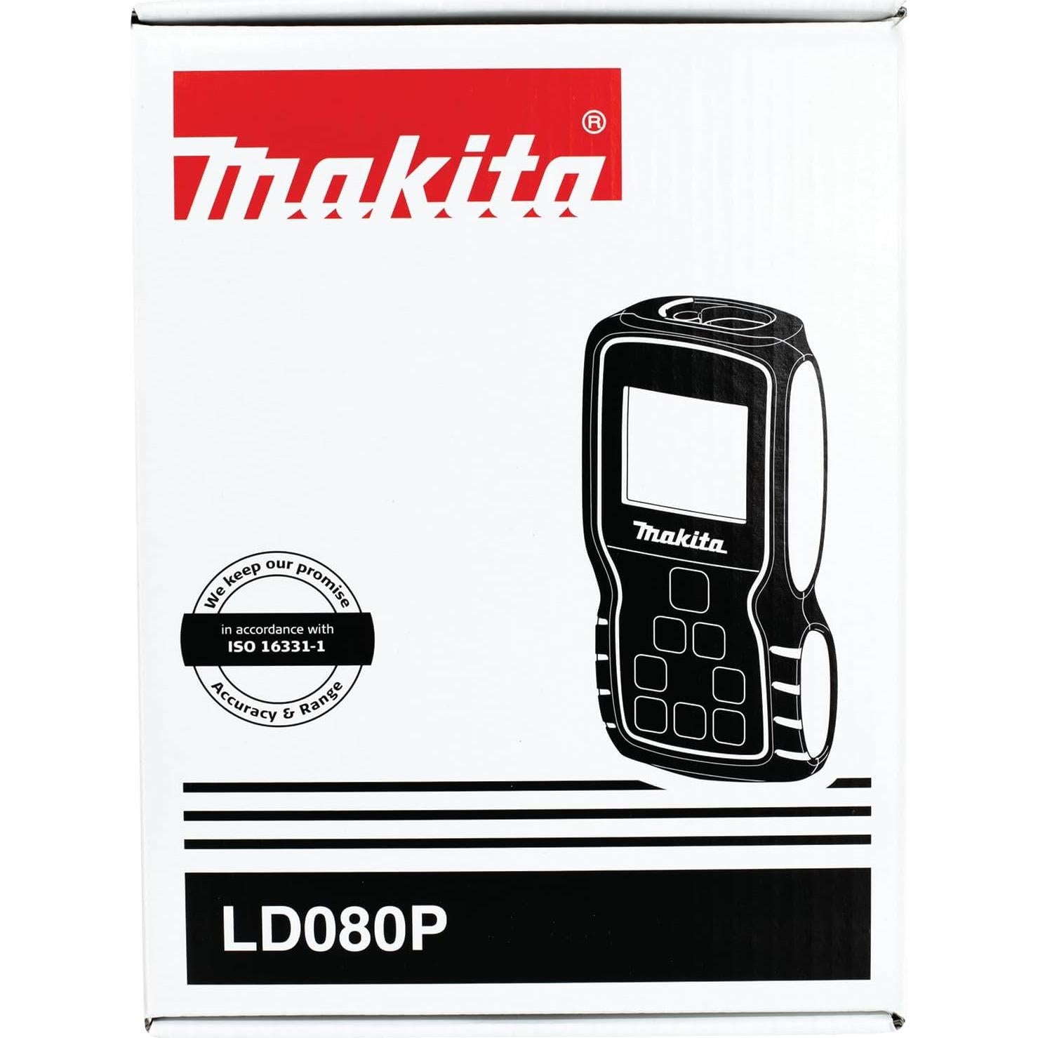Medidor de Distancia Láser Makita LD080P 80 m Precisión 1.59 mm