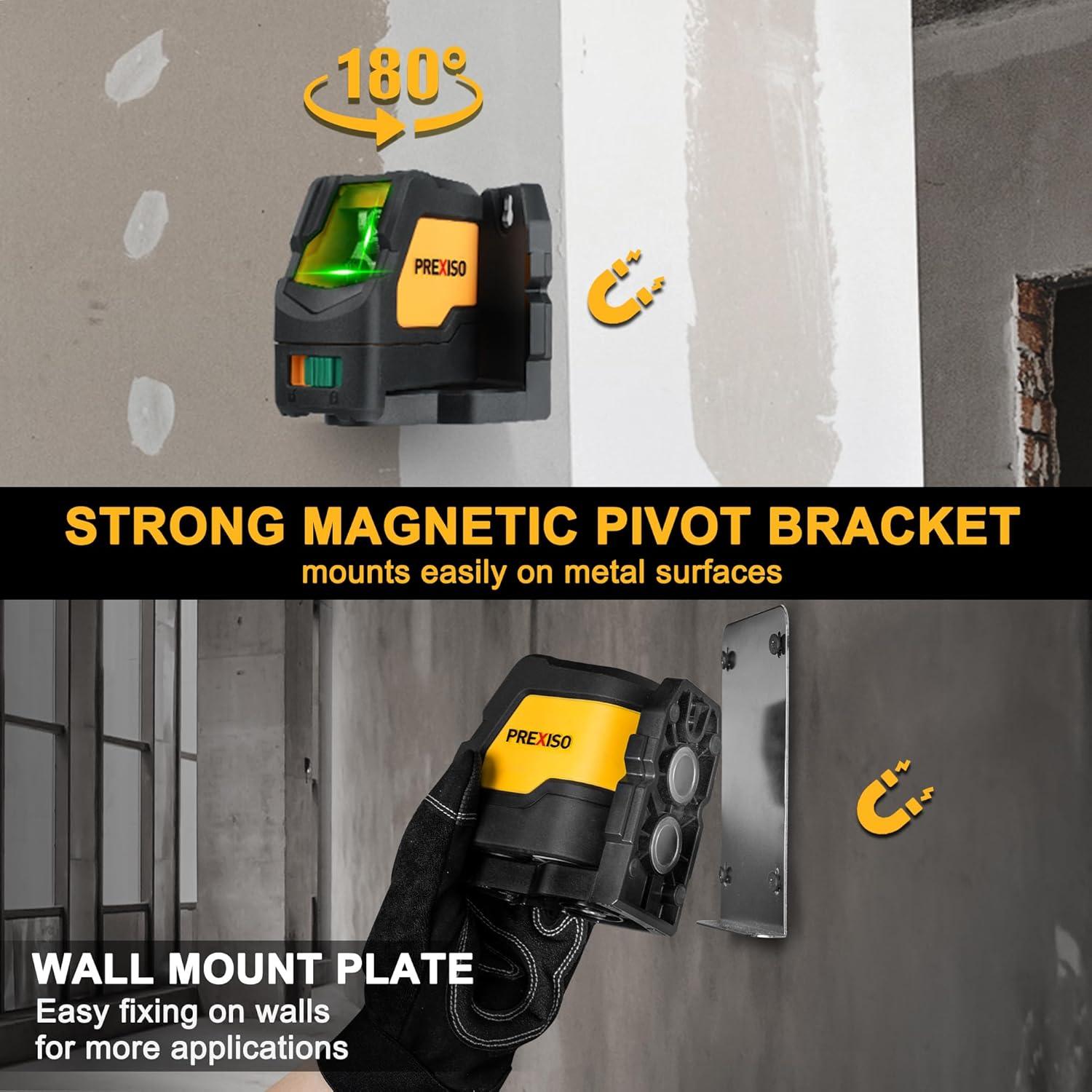 Medidor Láser Digital 41m y Nivel Lásers PREXISO Profesional