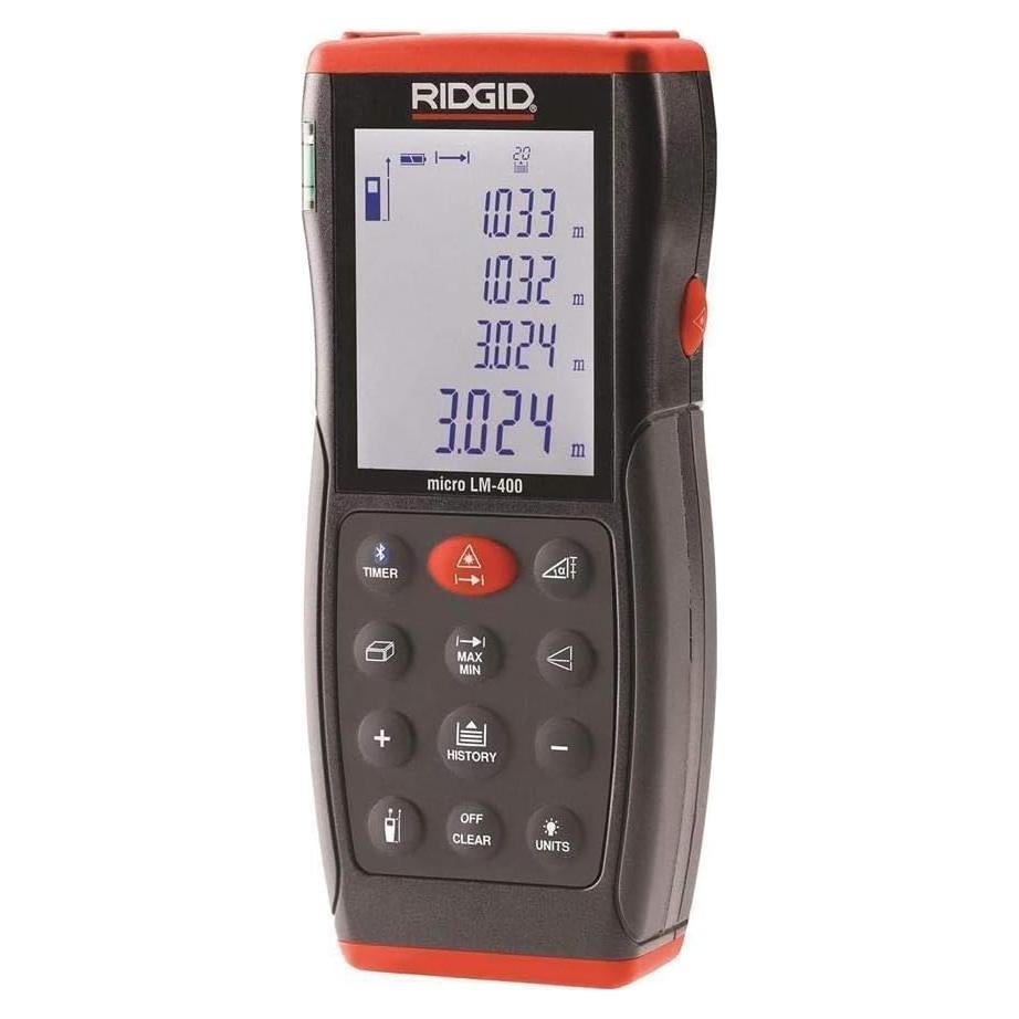 Medidor de Distancia Láser RIDGID Micro LM-400 100m Bluetooth