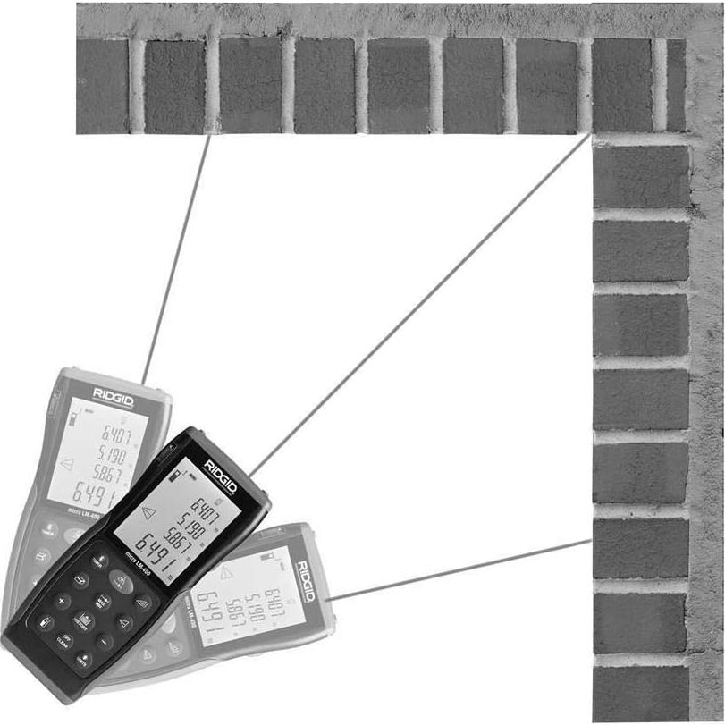 Medidor de Distancia Láser RIDGID Micro LM-400 100m Bluetooth