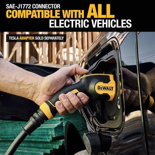 Cargador de Vehículo Eléctrico DEWALT 48A 240V con Bluetooth