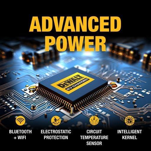 Cargador de Vehículo Eléctrico DEWALT 48A 240V con Bluetooth