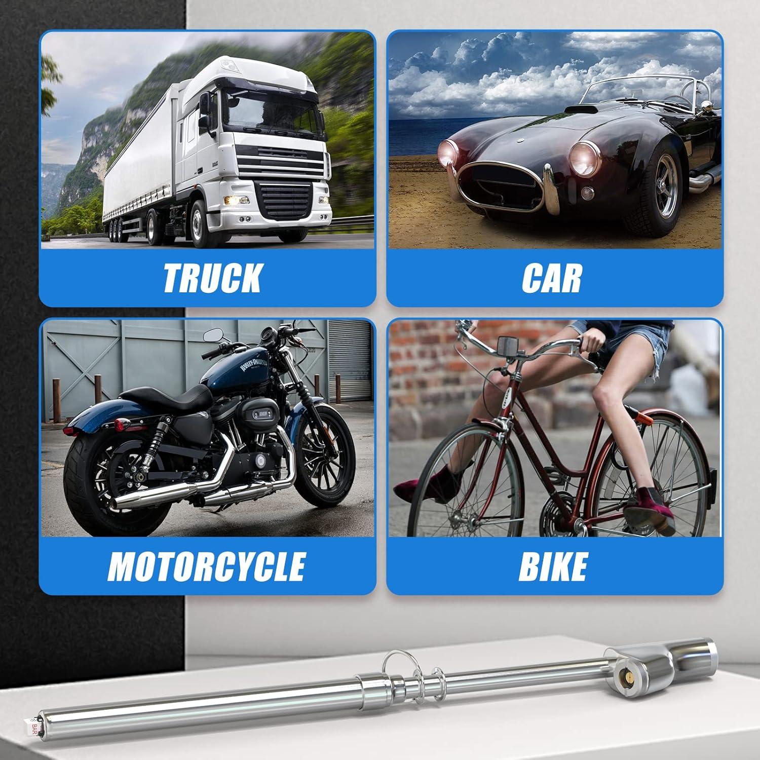 Medidor de Presión de Neumáticos MEANLIN MEASURE Doble Cabeza 10-150 PSI