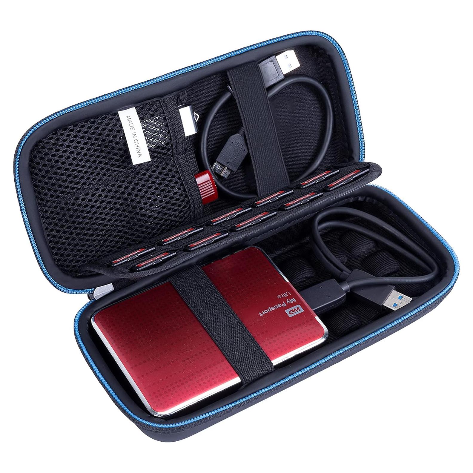 Funda Dura Baval para Disco Duro Externo 1TB 2TB 3TB 4TB Negro