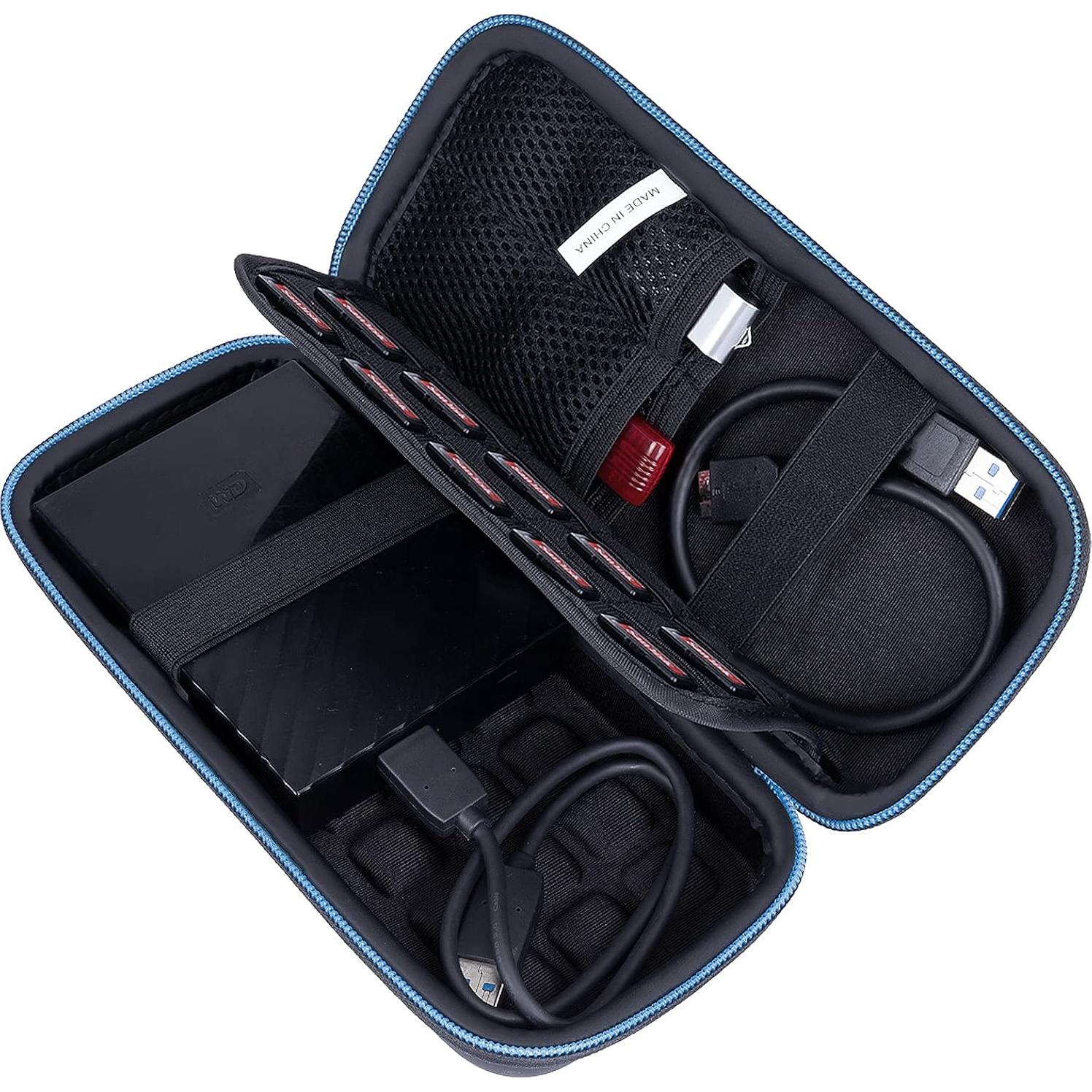 Funda Dura Baval para Disco Duro Externo 1TB 2TB 3TB 4TB Negro