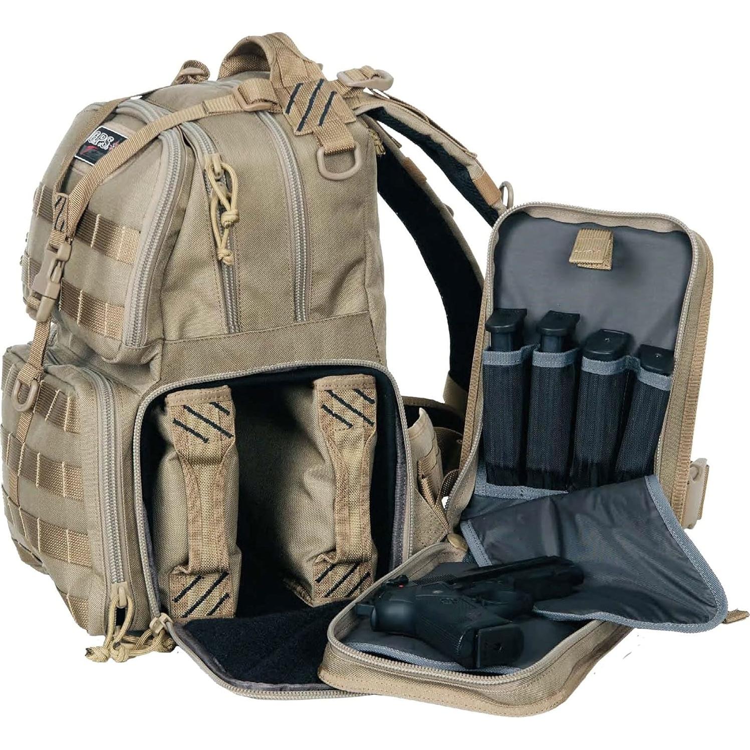 Mochila táctica G.P.S. Range Negra 20L para 3 Pistolas