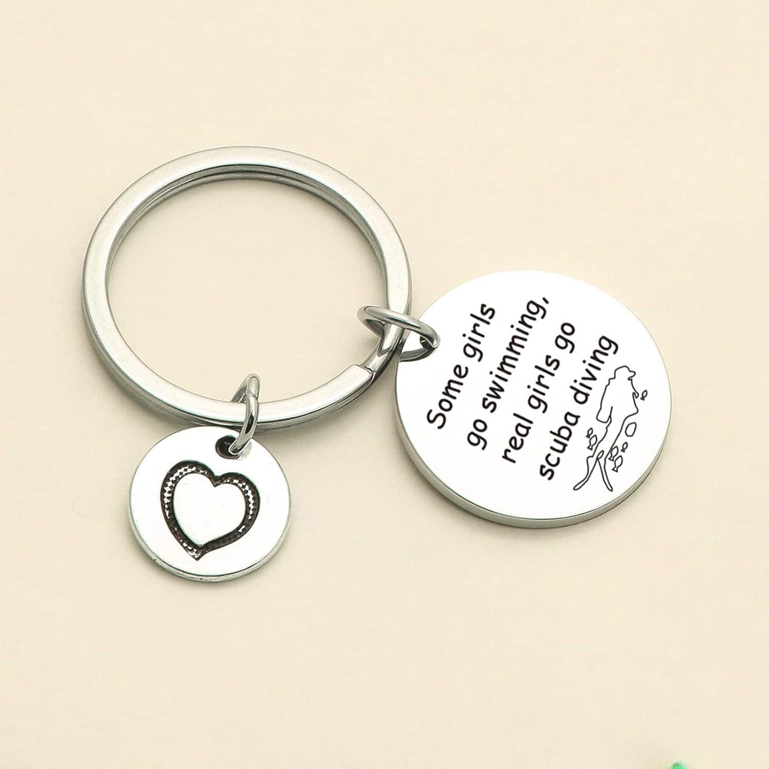 Llavero de Buceo DZOSW para Mujeres - Regalo Personalizado