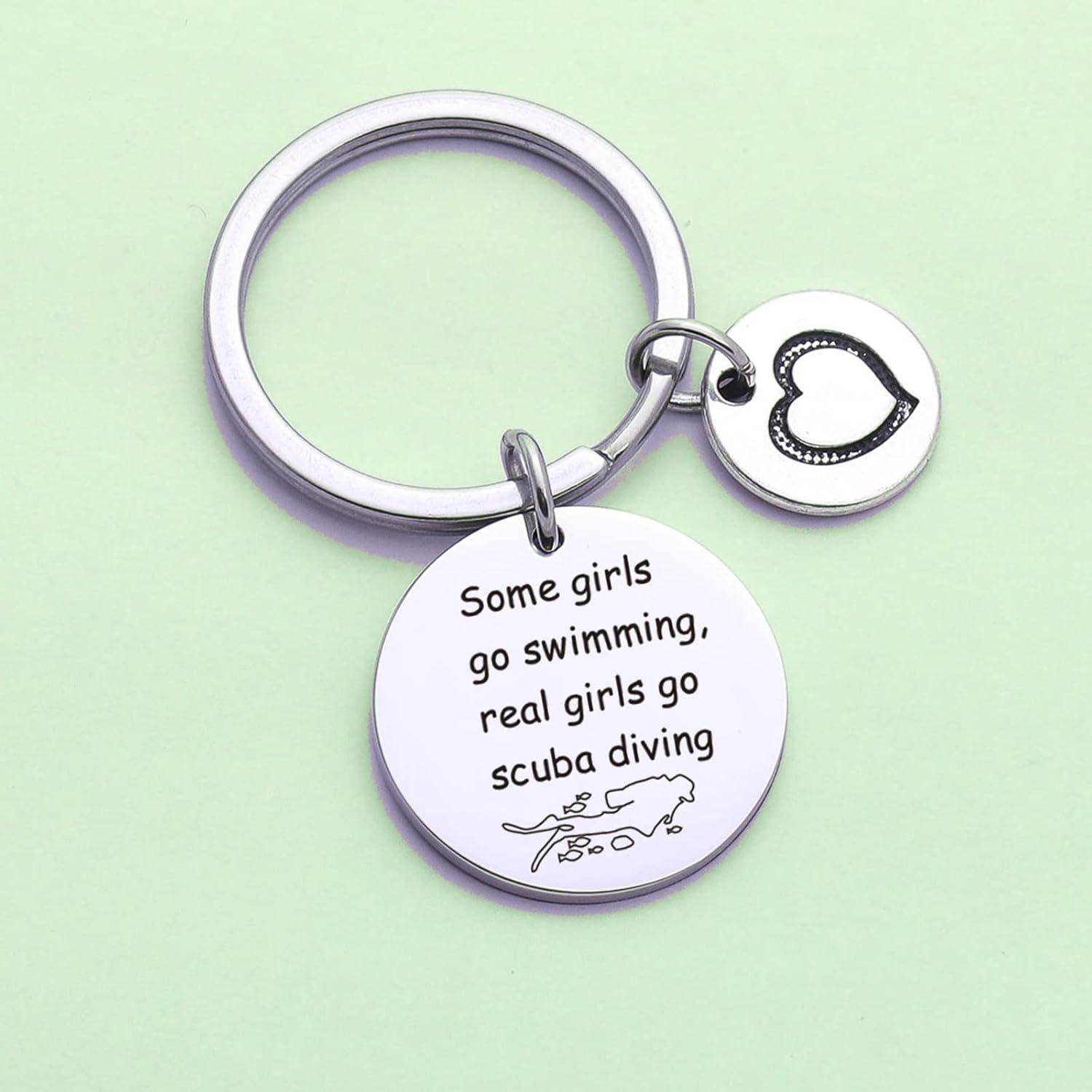 Llavero de Buceo DZOSW para Mujeres - Regalo Personalizado