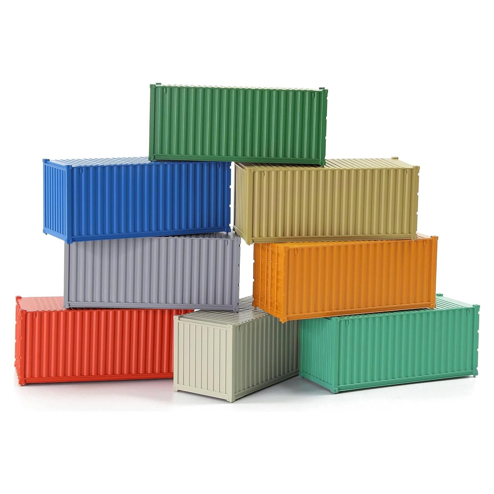 8 Contenedores de Carga HO 1:87 EVEMODEL Accesorios