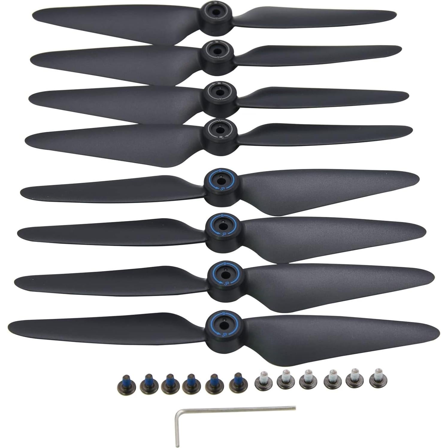 Hélices Plegables Reemplazo Blomiky F7 para Drones Bwine y SJRC