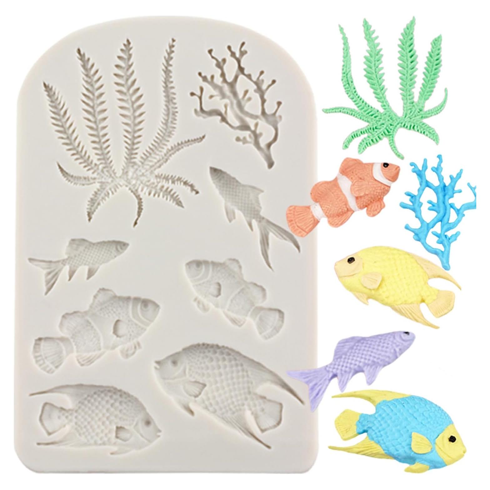 Molde de Silicona Fondant Marino MINFEIDMS 14.4x9.6 cm