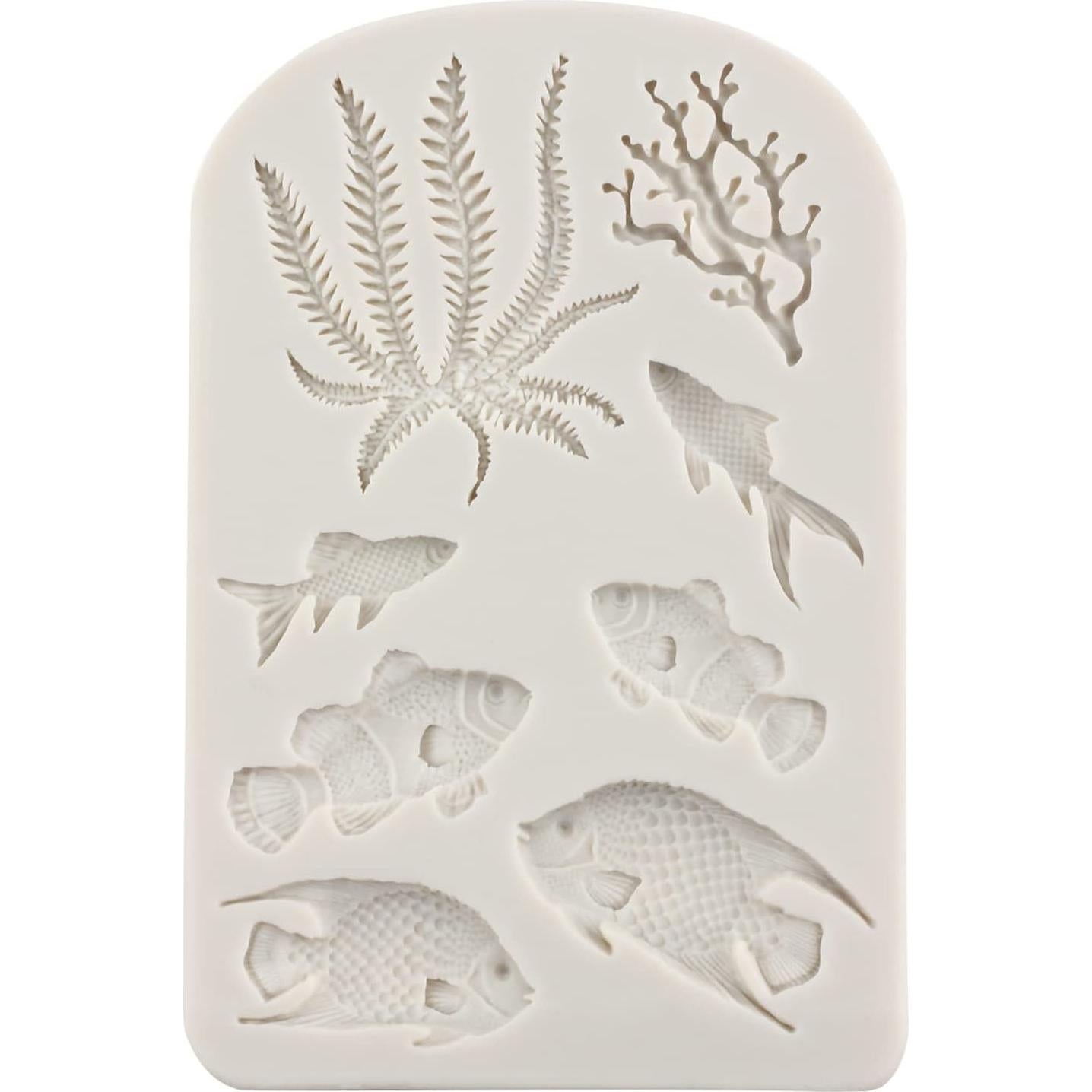 Molde de Silicona Fondant Marino MINFEIDMS 14.4x9.6 cm