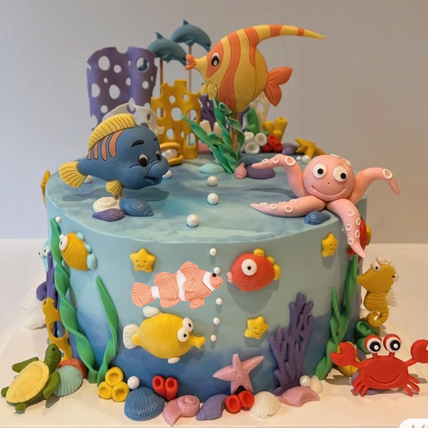 Molde de Silicona Fondant Marino MINFEIDMS 14.4x9.6 cm