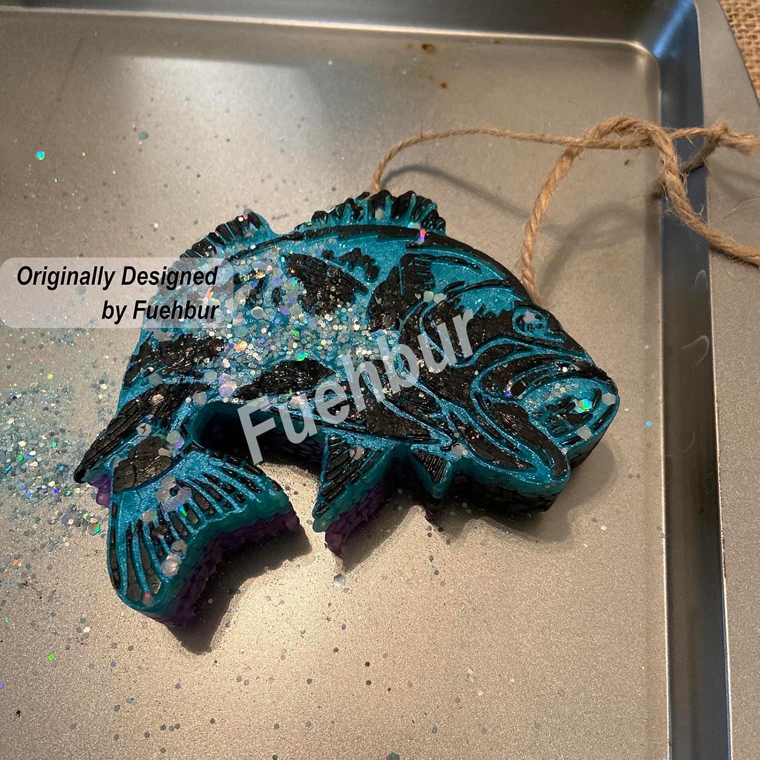 Molde de Silicona para Jabón y Velas Fuehbur Pescado Bass